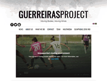 Tablet Screenshot of guerreirasproject.org